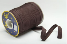  Бейка коса 16 мм підвернута матова  |6: шокол.темн. |