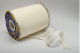  Бейка коса 16 мм підвернута матова  |2: біло-молочний |